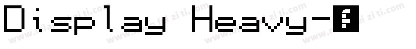 Display Heavy字体转换
